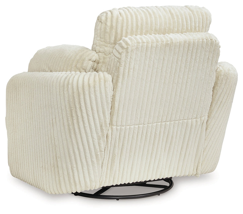 Tie-Breaker Ivory Swivel Glider Recliner - 9490261 - Vega Furniture