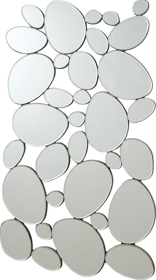 Topher Silver Pebble-Shaped Decorative Mirror - 901791 - Vega Furniture