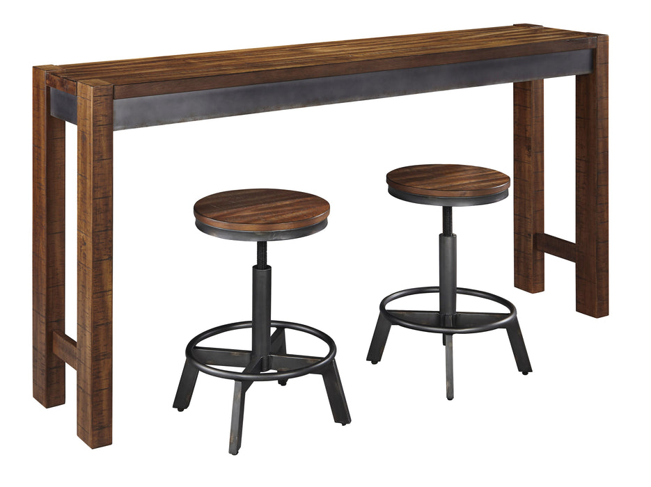 Torjin Brown/Gray Counter Height Set - SET | D440-52 | D440-024 - Vega Furniture