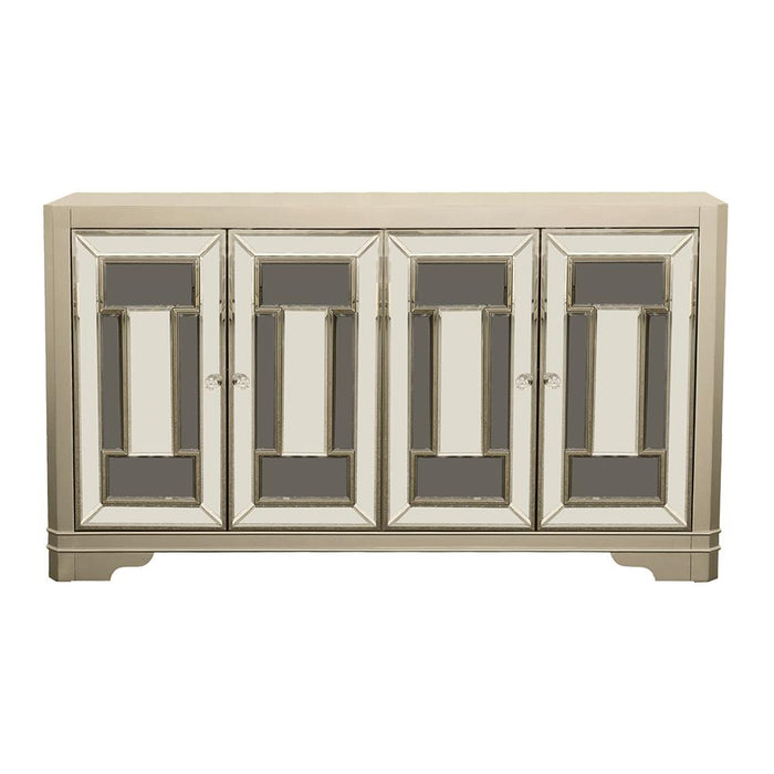 Toula Smoke/Champagne 4-Door Accent Cabinet - 953487 - Vega Furniture