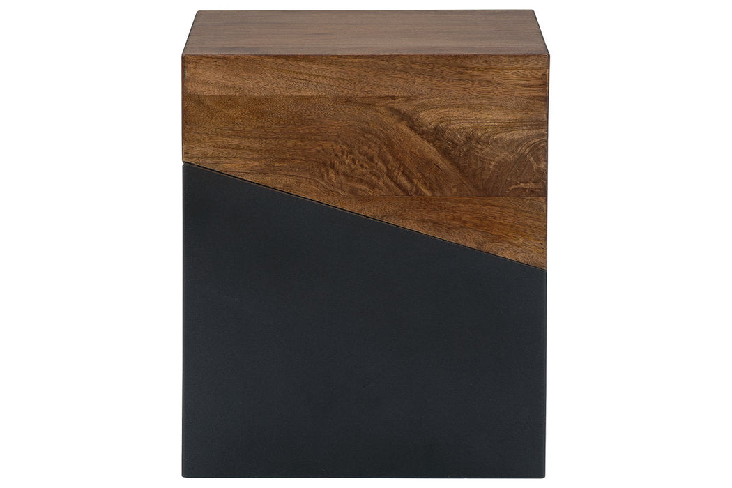 Trailbend Brown/Gunmetal Accent Table - A4000311 - Vega Furniture