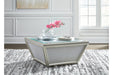 Traleena Silver Finish Coffee Table - T957-8 - Vega Furniture