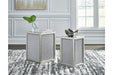 Traleena Silver Finish Nesting End Table, Set of 2 - T957-16 - Vega Furniture