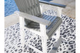 Transville Gray/White Outdoor Counter Height Barstool, Set of 2 - P210-124 - Vega Furniture