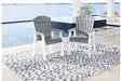 Transville Gray/White Outdoor Dining Arm Chair, Set of 2 - P210-601A - Vega Furniture