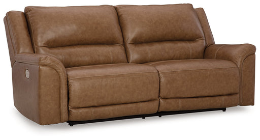 Trasimeno Caramel Power Reclining Sofa - U8281547 - Vega Furniture