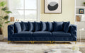 Tremblay Blue 108" Velvet Modular Sofa - 686Navy-S108 - Vega Furniture