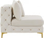 Tremblay Cream Velvet Modular Armless Chair - 686Cream-Armless - Vega Furniture