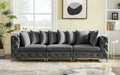 Tremblay Grey 108" Velvet Modular Sofa - 686Grey-S108 - Vega Furniture