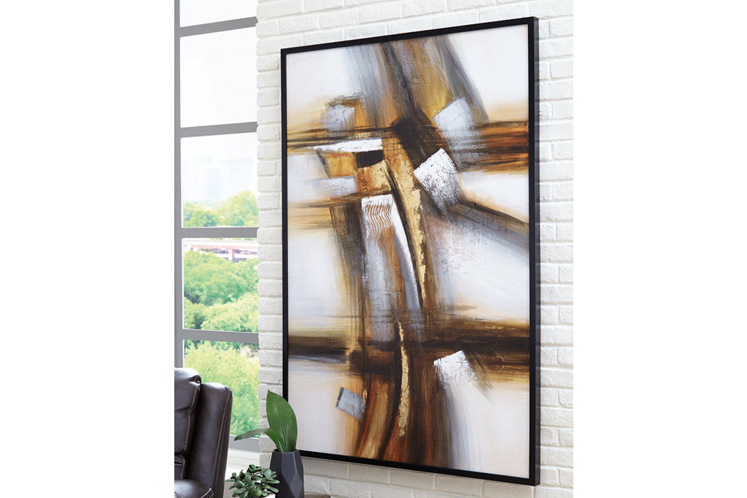 Trenick Gray/Brown/Black Wall Art - A8000318 - Vega Furniture