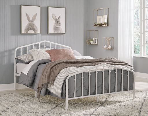 Trentlore White Full Metal Bed - B076-672 - Vega Furniture