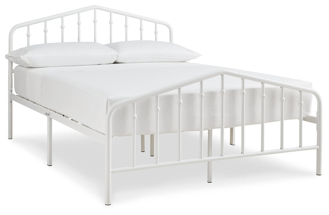 Trentlore White Full Metal Bed - B076-672 - Vega Furniture