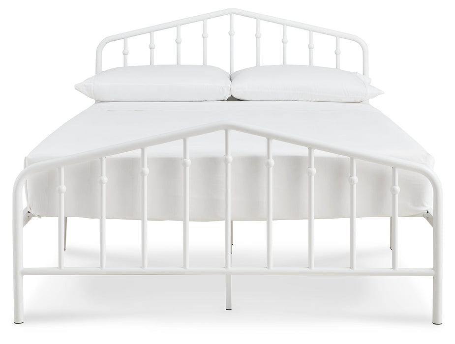 Trentlore White Full Metal Bed - B076-672 - Vega Furniture