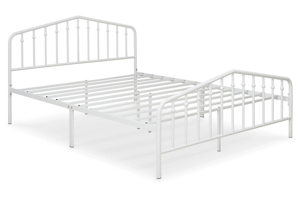 Trentlore White Queen Metal Bed - B076-681 - Vega Furniture