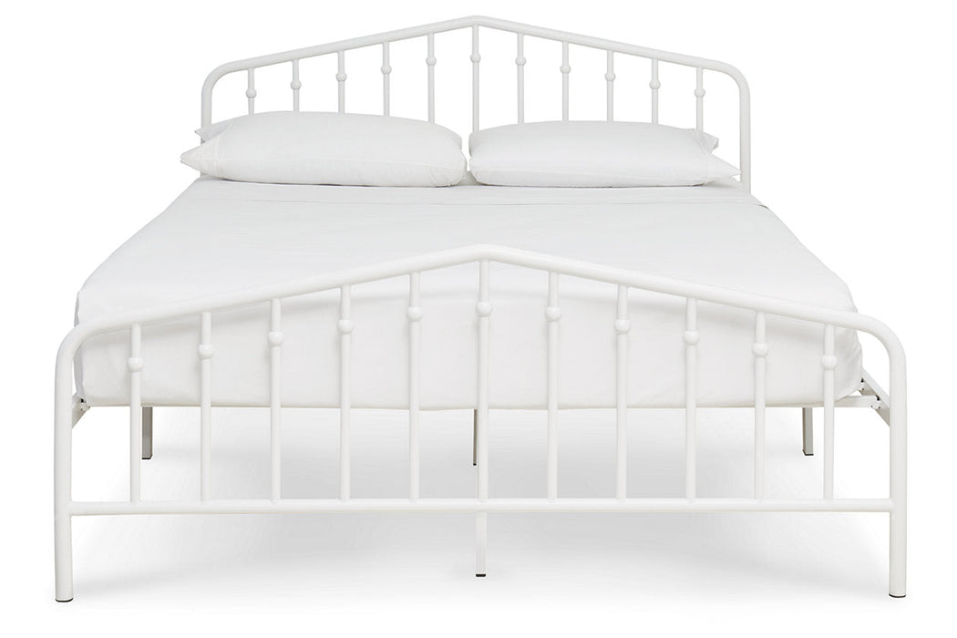 Trentlore White Queen Metal Bed - B076-681 - Vega Furniture