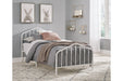 Trentlore White Twin Metal Bed - B076-671 - Vega Furniture