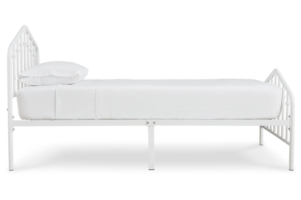 Trentlore White Twin Metal Bed - B076-671 - Vega Furniture