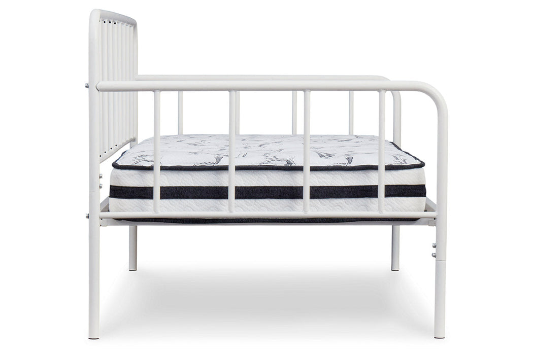 Trentlore White Twin Metal Day Bed with Platform - B076-280 - Vega Furniture