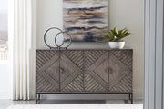 Treybrook Distressed Gray Accent Cabinet - A4000511 - Vega Furniture