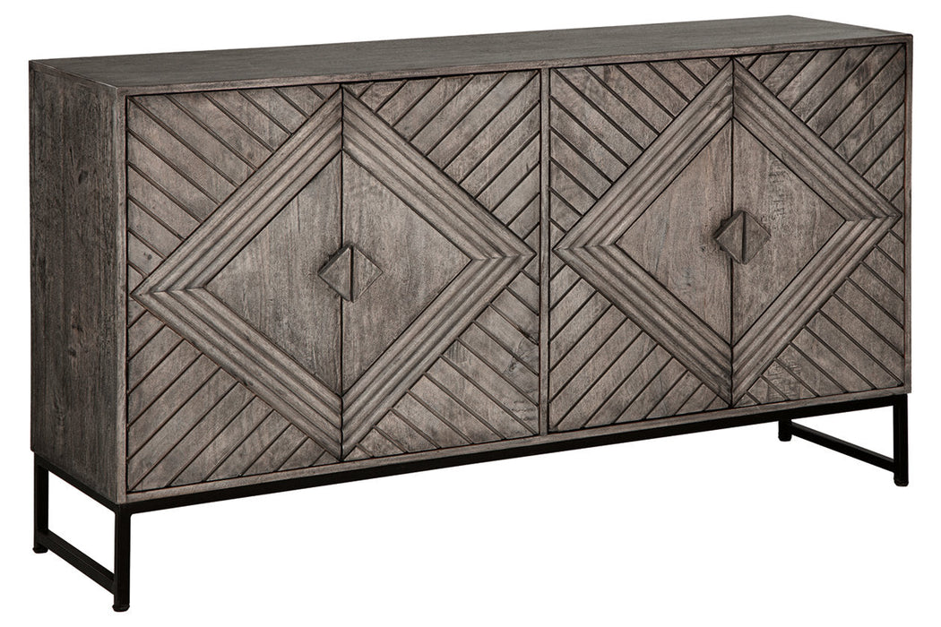 Treybrook Distressed Gray Accent Cabinet - A4000511 - Vega Furniture