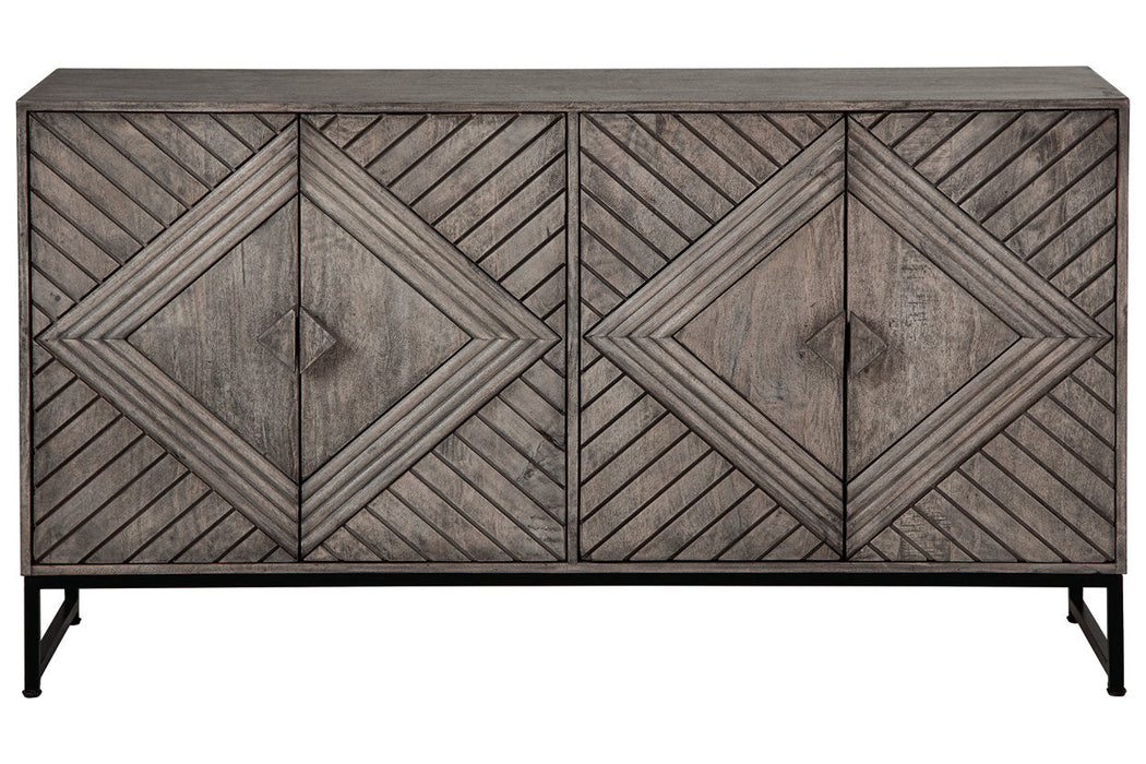 Treybrook Distressed Gray Accent Cabinet - A4000511 - Vega Furniture