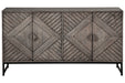 Treybrook Distressed Gray Accent Cabinet - A4000511 - Vega Furniture