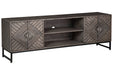 Treybrook Distressed Gray Accent Cabinet - A4000512 - Vega Furniture