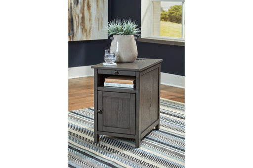 Treytown Gray Chairside End Table - T300-317 - Vega Furniture