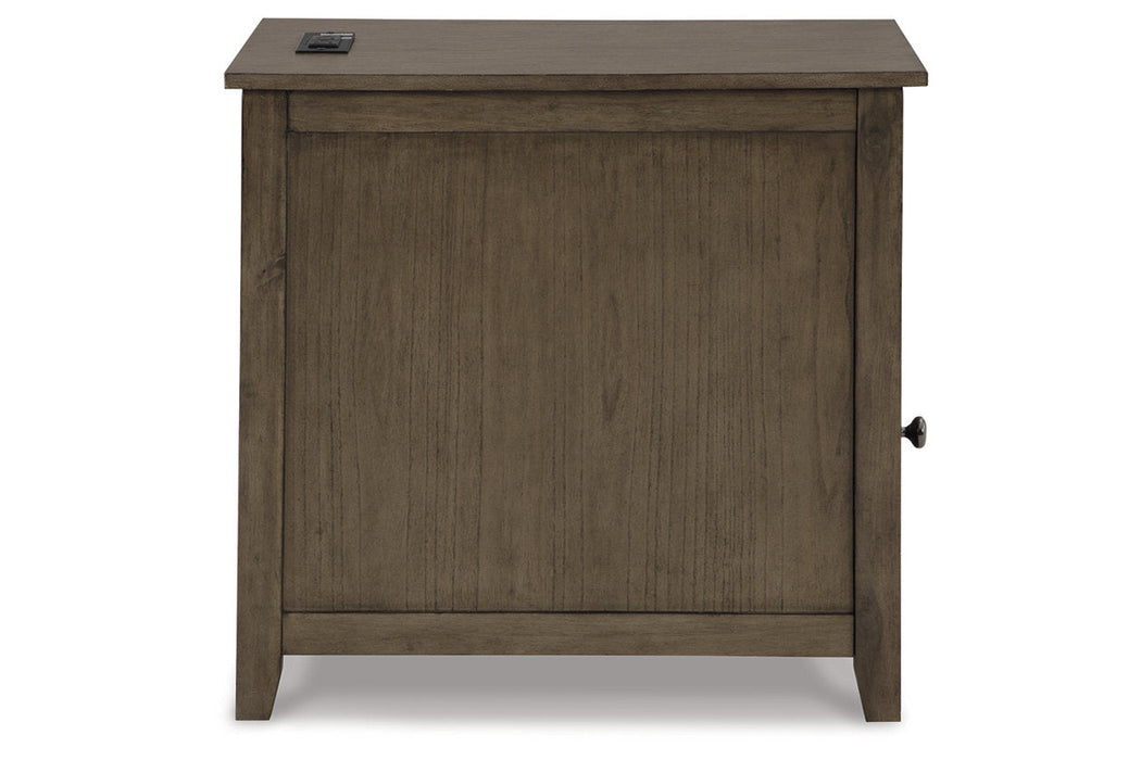 Treytown Grayish Brown Chairside End Table - T300-217 - Vega Furniture