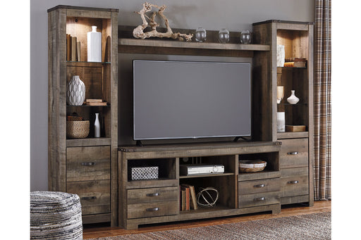 Trinell Brown 4-Piece Entertainment Center - SET | W446-24(2) | W446-27 | W446-68 - Vega Furniture