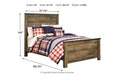 Trinell Brown Full Panel Bed - SET | B446-84 | B446-86 | B446-87 - Vega Furniture