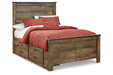 Trinell Brown Full Panel Bed with 2 Storage Drawers - SET | B100-12 | B446-50 | B446-84 | B446-87 - Vega Furniture