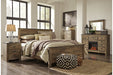 Trinell Brown King Panel Bed - SET | B446-56 | B446-58 | B446-97 - Vega Furniture