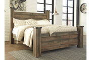 Trinell Brown King Poster Bed - SET | B446-61 | B446-66 | B446-68 | B446-99 - Vega Furniture