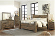 Trinell Brown King Poster Bed - SET | B446-61 | B446-66 | B446-68 | B446-99 - Vega Furniture