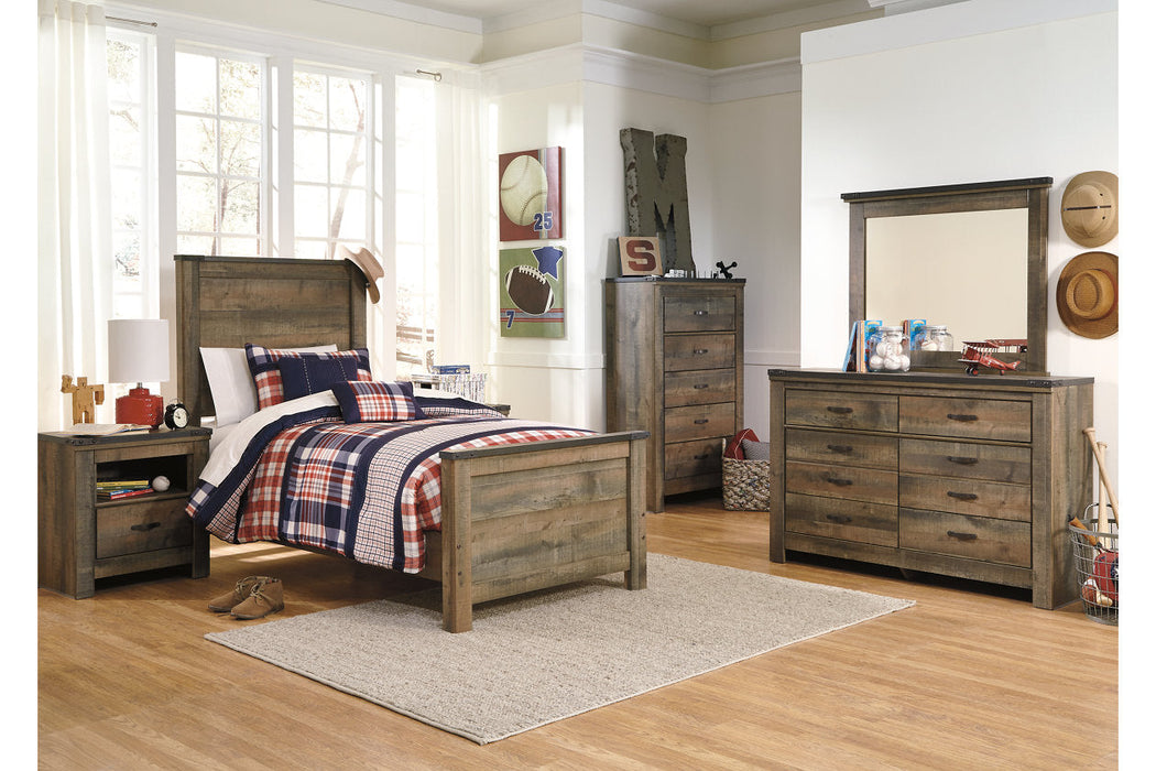 Trinell Brown Twin Panel Bed - SET | B446-52 | B446-53 | B446-83 - Vega Furniture