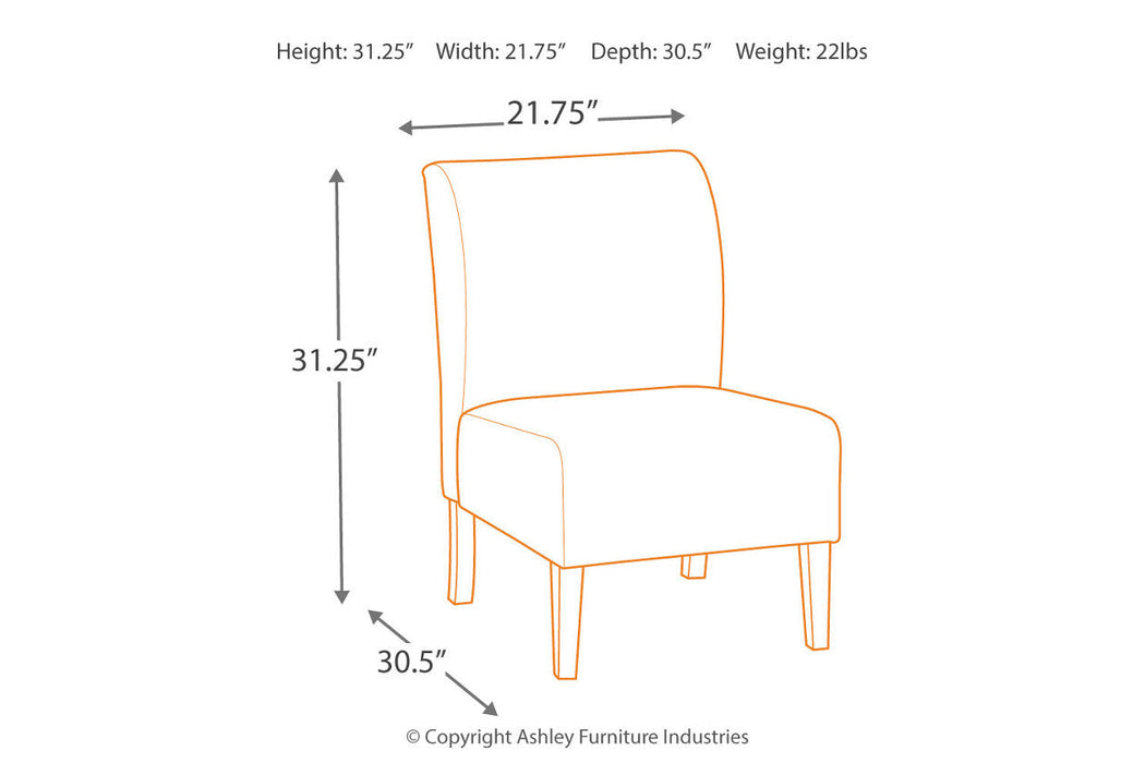 Triptis Gray/Tan Accent Chair - A3000063 - Vega Furniture
