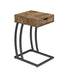 Troy Antique Nutmeg Accent Table with Power Outlet - 900577 - Vega Furniture