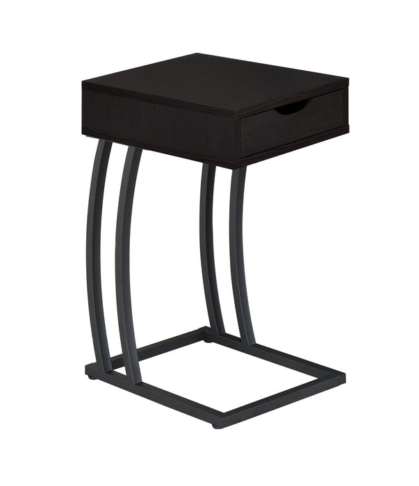 Troy Cappuccino Accent Table with Power Outlet - 900578 - Vega Furniture