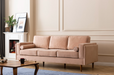 Troya Melon Velvet Sofa With Reversible Cushions - TROYAMELONS-S - Vega Furniture