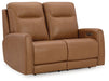 Tryanny Butterscotch Power Reclining Loveseat - U9370414 - Vega Furniture