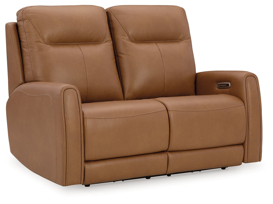 Tryanny Butterscotch Power Reclining Loveseat - U9370414 - Vega Furniture