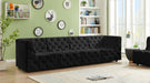 Tuft Black Velvet Modular 128" Sofa - 680Black-S128 - Vega Furniture