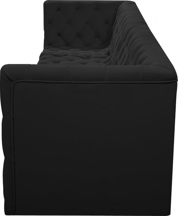 Tuft Black Velvet Modular 128" Sofa - 680Black-S128 - Vega Furniture