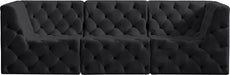 Tuft Black Velvet Modular 99" Sofa - 680Black-S99 - Vega Furniture