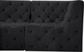 Tuft Black Velvet Modular 99" Sofa - 680Black-S99 - Vega Furniture