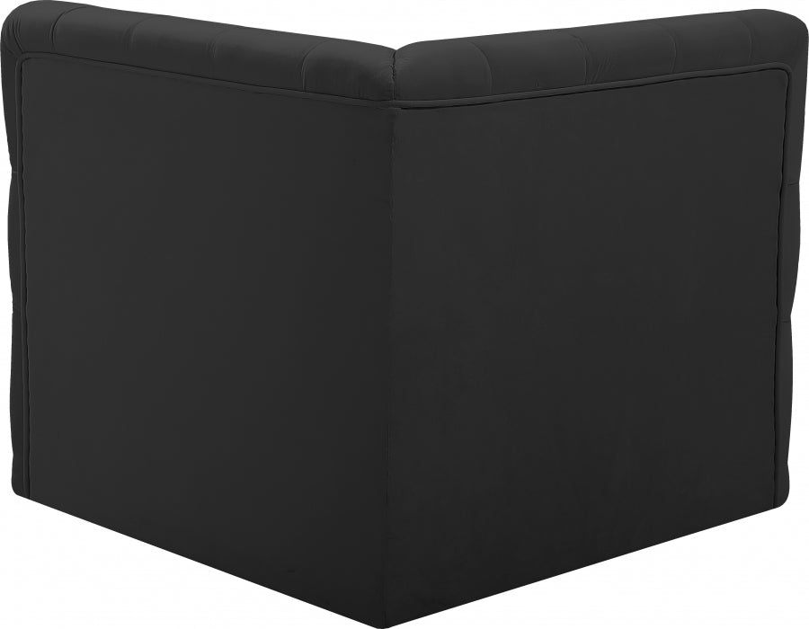 Tuft Black Velvet Modular Corner Chair - 680Black-Corner - Vega Furniture