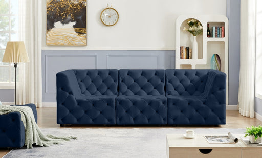 Tuft Blue Velvet Modular 99" Sofa - 680Navy-S99 - Vega Furniture