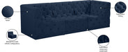 Tuft Blue Velvet Modular 99" Sofa - 680Navy-S99 - Vega Furniture