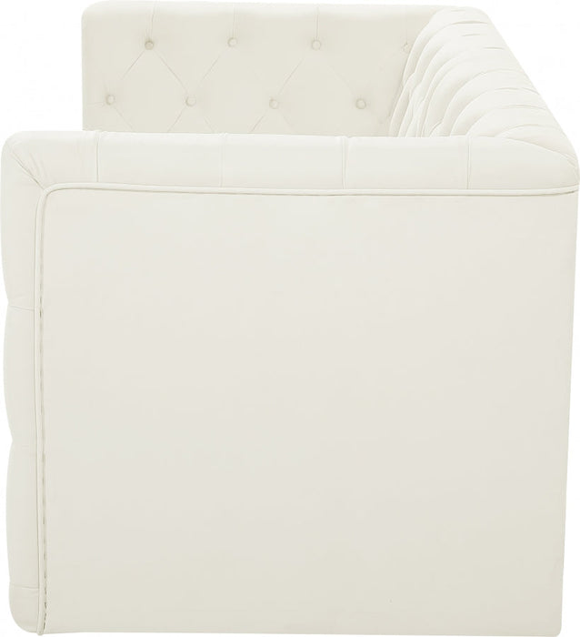 Tuft Cream Velvet Modular 70" Sofa - 680Cream-S70 - Vega Furniture